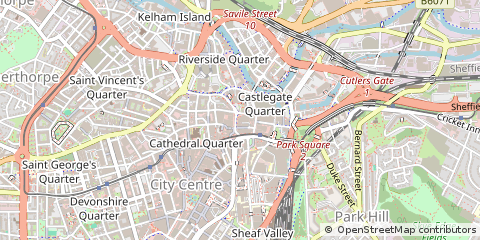 Map of Sheffield
