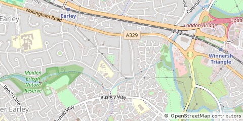 Map of Reading