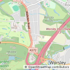 Map of Worsley, Manchester