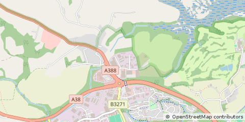 Map of Saltash, Cornwall