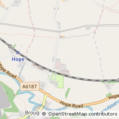 Map of Hope Valley, Derbyshire