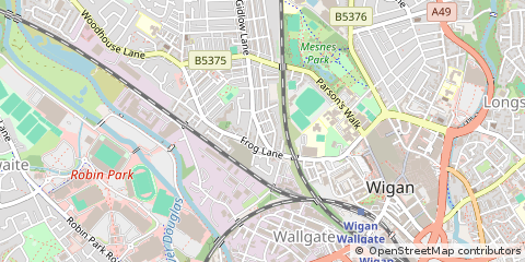 Map of Wigan