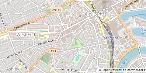 Map of Aberdeen