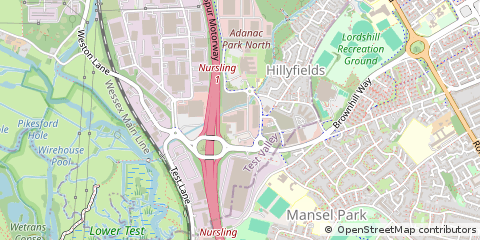 Map of Southampton, Hampshire
