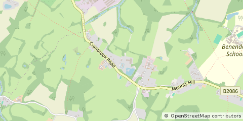 Map of Cranbrook, Kent