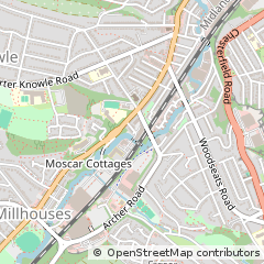 Map of Sheffield