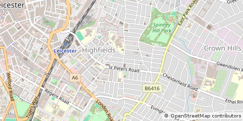 Map of Leicester