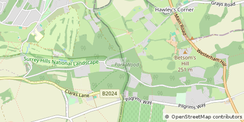 Map of Westerham, Kent