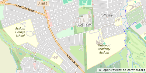 Map of Middlesbrough, Cleveland
