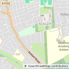 Map of Middlesbrough, Cleveland