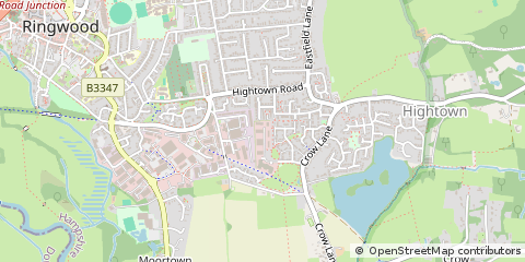 Map of Ringwood, Hampshire