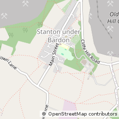 Map of Markfield, Leicestershire