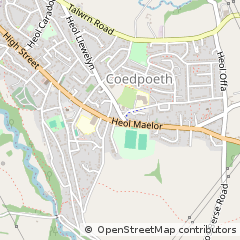 Map of Coedpoeth, Wrexham