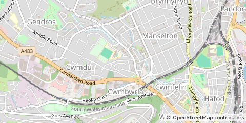 Map of Swansea
