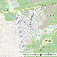 Map of Crowthorne, Berkshire