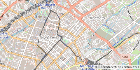 Map of Manchester