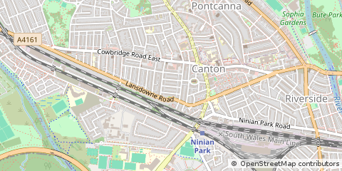 Map of Cardiff
