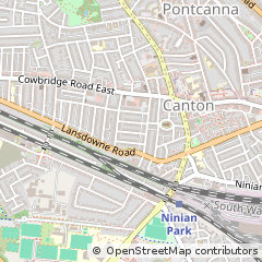 Map of Cardiff