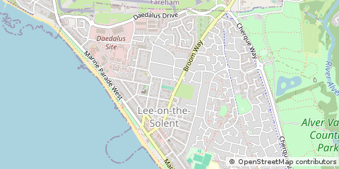Map of LEE-on-the-Solent, Hampshire