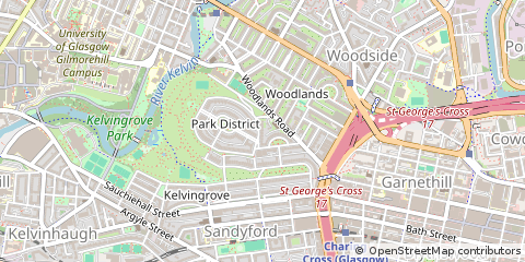 Map of Glasgow, Lanarkshire