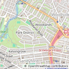 Map of Glasgow, Lanarkshire