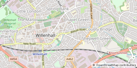 Map of Willenhall