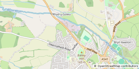 Map of Mold, Flintshire