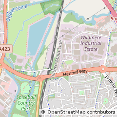 Map of Banbury, Oxfordshire