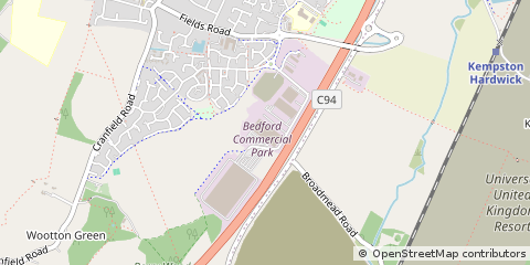Map of Bedford
