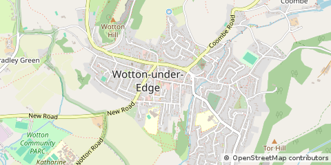 Map of Wotton-Under-Edge, Gloucestershire