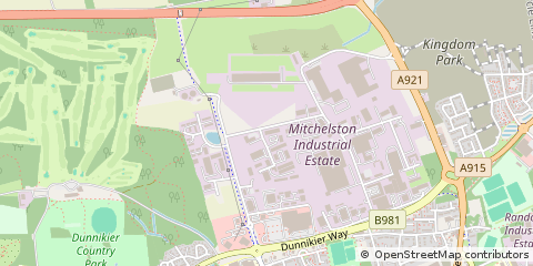 Map of Kirkcaldy, Fife