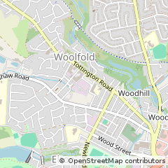 Map of Bury, Lancashire