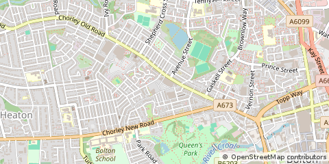 Map of Bolton, Lancashire