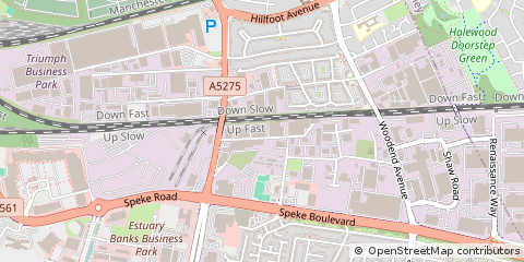 Map of Liverpool, Merseyside