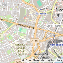 Map of Newcastle Upon Tyne
