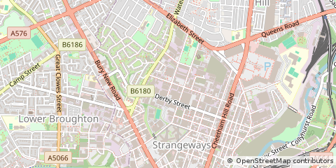 Map of Manchester, Lancs
