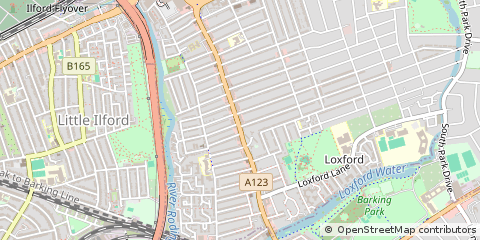 Map of Ilford, Essex