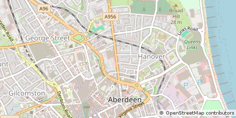 Map of Aberdeen, Aberdeenshire