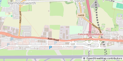Map of Harmondsworth