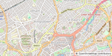 Map of Bristol