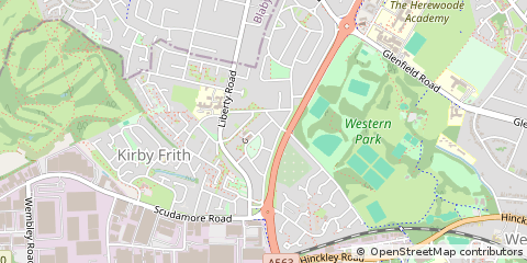 Map of Leicester