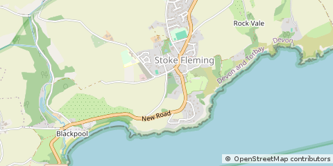 Map of Dartmouth, Devon