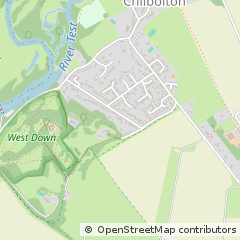 Map of Chilbolton, Hampshire