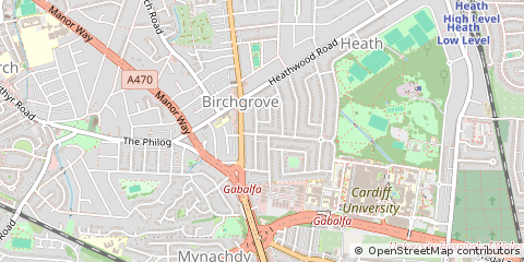 Map of Cardiff