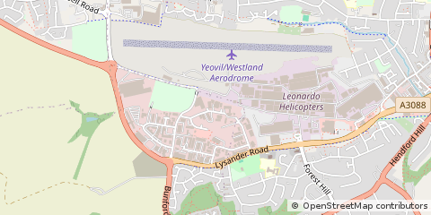 Map of Yeovil, Somerset
