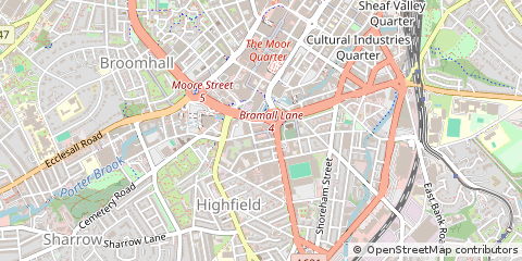 Map of Sheffield