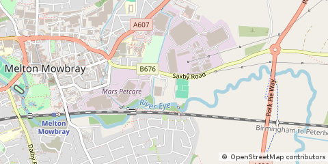 Map of Leicester, Leicestershire