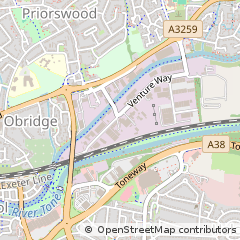 Map of Taunton, Somerset