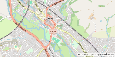 Map of Stone, Staffordshire