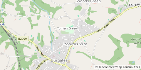 Map of Wadhurst, East Sussex